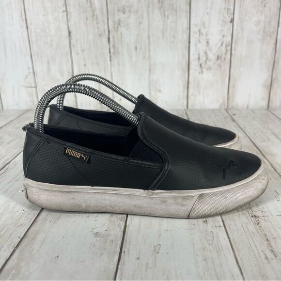 Puma soft foam leather‎ slip Ons Womens 8 - Picture 1 of 9